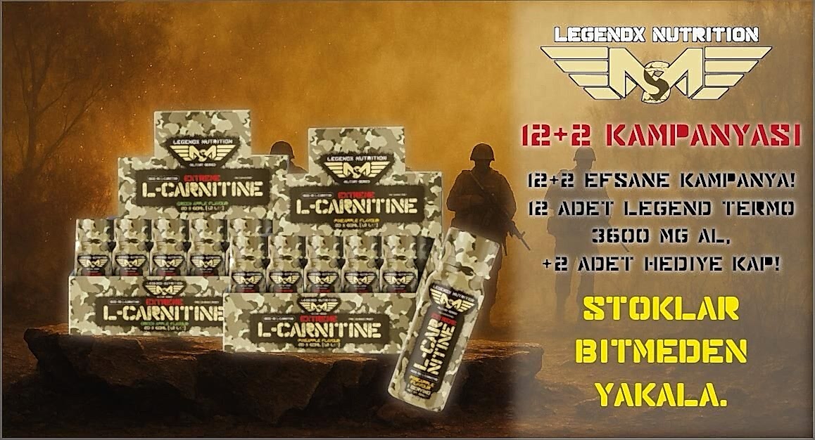 LegendX Nutrition L-Carnitine Extreme 3600 mg – 12+2 Kampanyası | Hediye Termo L-Carnitine
