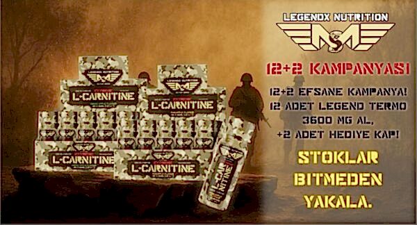 LegendX Nutrition L-Carnitine Extreme 3600 mg – 12+2 Kampanyası | Hediye Termo L-Carnitine