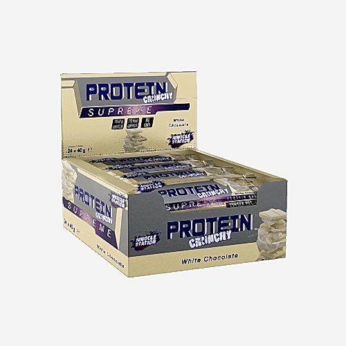 Muscle Station Crunchy Protein Bar Beyaz Çikolata 24 Adet