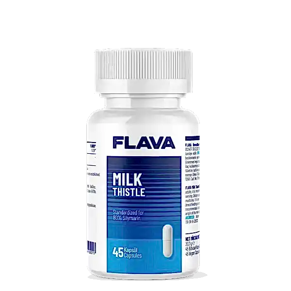 Flava Milk Thistle 45 Kapsül – Karaciğer Destekleyici Bitkisel Takviye