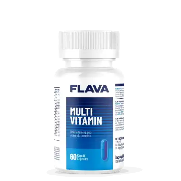 Flava Multivitamin 60 Kapsül – Günlük Enerji ve Bağışıklık Desteği