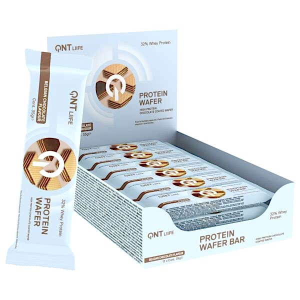 QNT Life Protein Wafer Bar 35g – %32 Whey Proteinli Belçika Çikolatalı Gofret
