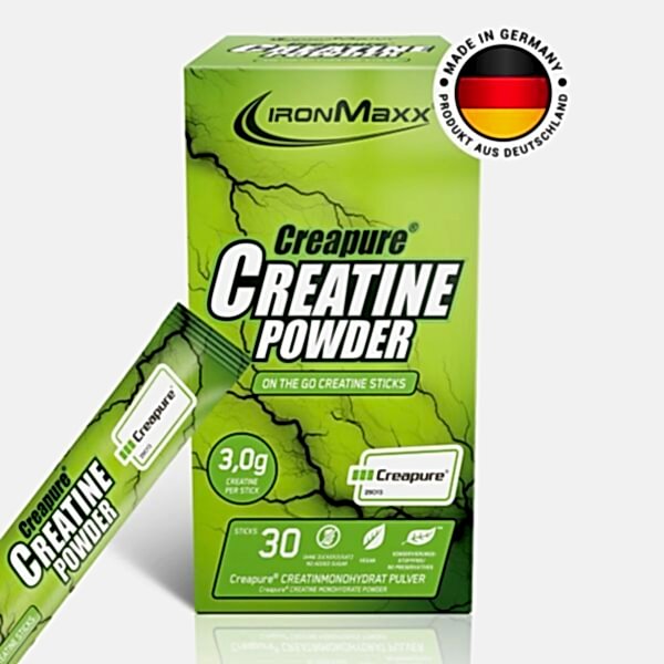 IronMaxx Creapure® Creatine Monohydrate Powder 30 Stick x 3g – Alman Patentli Saf Kreatin