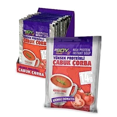 BigJoy Proteinli Çabuk Çorba 30 Gr 12 Adet(Domates)