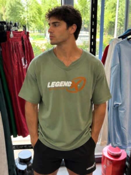 legendx yesıl oversıze tshort