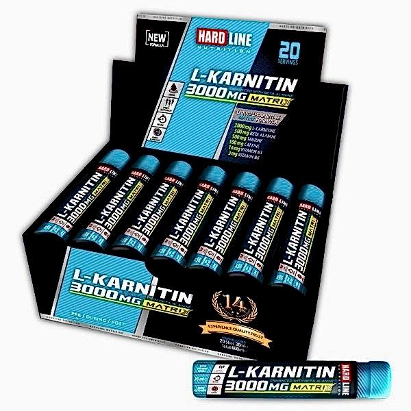 Hardline L-Karnitin Matrix 3000 Mg 20 Ampül