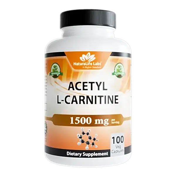 NaturaLife Labs Acetyl L-Carnitine 1500 mg 100 Kapsül | USA Üretimi