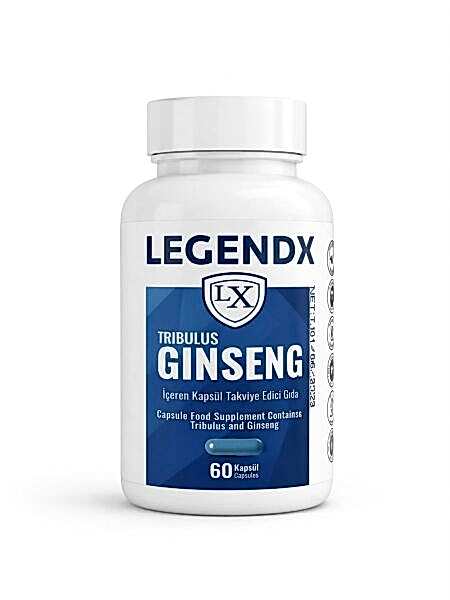LegendX  Ginseng 60 Capsules | Tribulus ve Ginseng Kompleksi