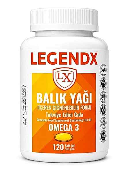 LEGENDX Omega 3 Balık Yağı 120 Softgel