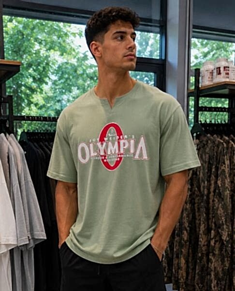 OVERSIZE YASIL OLIMPIA TSHORT
