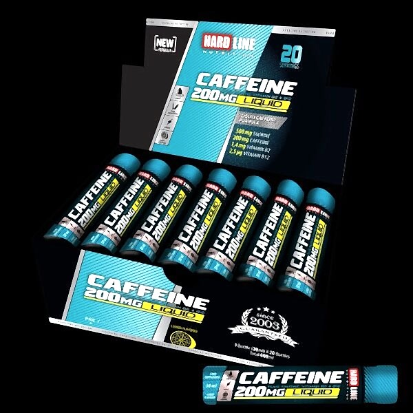 Hardline Caffeine 200 MG Liquid 20 Adet (30 Ml)
