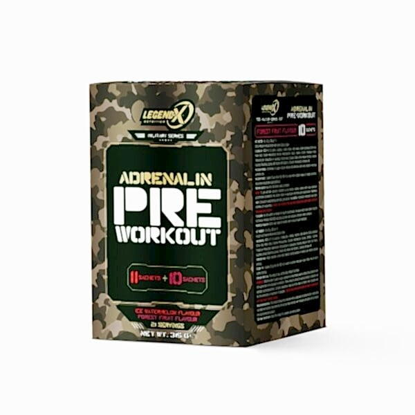 Legend X Adrenaline Pre-Workout 21 Şase x 10 Gr | 11 Ice Watermelon + 10 Forest Fruit