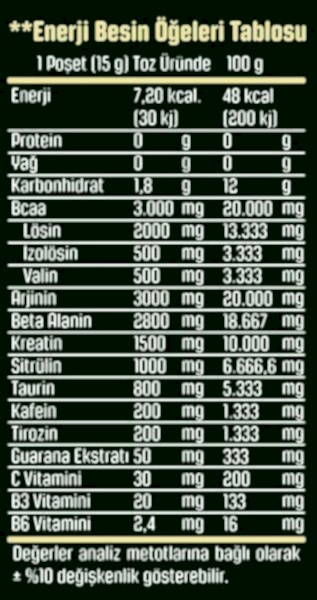 Legend X Adrenaline Pre-Workout 21 Şase x 10 Gr | 11 Ice Watermelon + 10 Forest Fruit