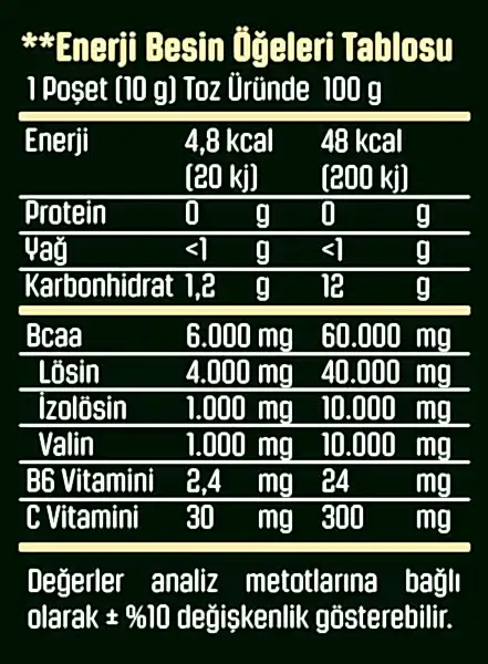 Legend X BCAA ULTRA 21 Şase x 10 Gr Karpuz Aromalı