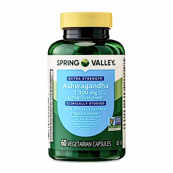 Spring Valley Ashwagandha 1300mg – Stres ve Enerji Desteği